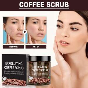 Gommage éclatant au café 100g OEM Étiquette privée Grains d'arabica Sel de mer Exfolier Hydrater Vegan - Product Image 5
