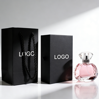 Set Botol Semprot Parfum Kaca Kosong Berkualitas Tinggi 50ml dengan Kotak Kemasan Khusus