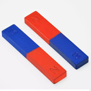 Aimant en ferrite en forme de barre marqué N S, aimant pédagogique pour les cours de physique de base et les projets d'éducation scientifique pour enfants - Product Image 2