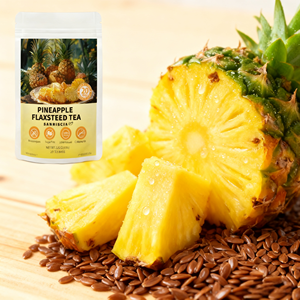 Té de Infusión Orgánica de Piña <span class=keywords><strong>y</strong></span> Linaza - Vegano Sin Aditivos Adelgazante 20 Bolsitas de Té Empaque de Regalo para Bienestar Diario Venta al por Mayor - Product Image 4