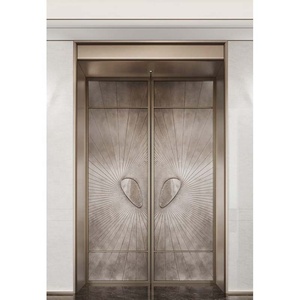 Porte d'entrée extérieure principale moderne en aluminium noir, étanche, insonorisée, antivol, à battant unique, pour une sécurité renforcée - Product Image 6