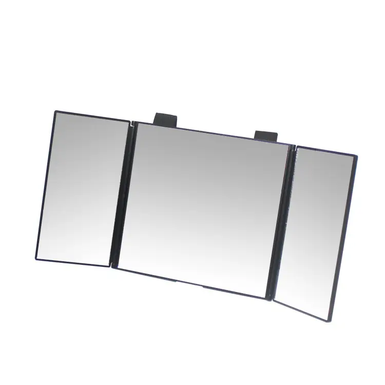 Wholesale Car Make-up Mirror sun Visor Vanity Mirror Auto Three Folding Makeup Mirror