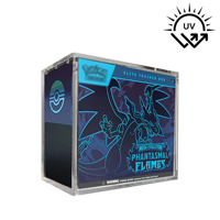 Boîte de collection de cartes ETB en acrylique de haute qualité avec protection UV transparente, étui de présentation ETB en acrylique avec couvercle magnétique robuste