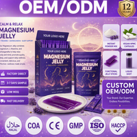 Complément de magnésium en marque blanche OEM : Bâtonnets de gelée de magnésium glycinate et de fleur de la passion pour la détente et la relaxation