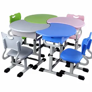 Chaises rondes de tables d'école de pépinière de couleur de livraison rapide pour le primaire inférieur d'enfants de bibliothèque