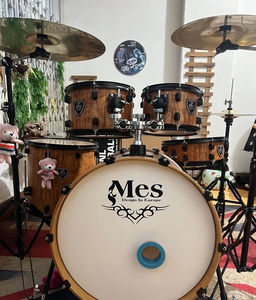 Ensemble de batterie professionnel OEM 5 pièces avec 4 cymbales, instrument de <span class=keywords><strong>percussion</strong></span> pour enfants, en acier, fabriqué à la main - Product Image 3