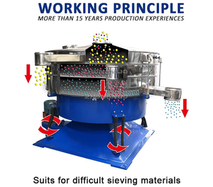 Industrial Swing Vibration Sieve Plastic Particles Sifter Round Tumbler <b>Vibrating</b> <b>Screen</b> Machine - Product Image 2