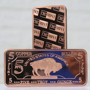 Barras de cobre 999 de 5 oz, lingote de búfer de cobre puro fino, A168B - Product Image 6