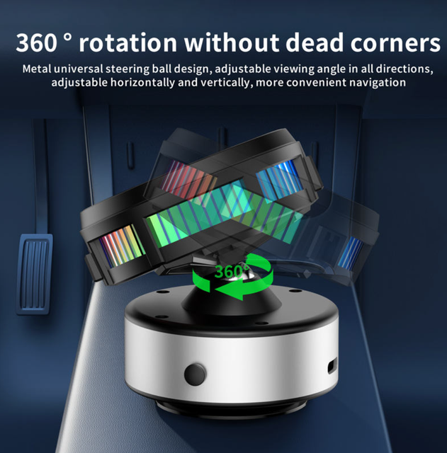 Universal 360 Rotation Universal Adsorption Suction Vacuum Mobile Stand Fan Cooling Magnetic Wireless Car Charger Phone Holder