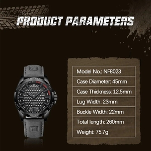 <span class=keywords><strong>Montre</strong></span> Naviforce 8023 pour <span class=keywords><strong>homme</strong></span>, sport et mode, bracelet en cuir de haute qualité, étanche, quartz, <span class=keywords><strong>montre</strong></span>-bracelet, Reloj Masculino - Product Image 3