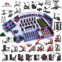 Équipement de gym commercial complet de 600 à 800 m², solution de remise en forme complète, machines de musculation et de cardio pour hôtel, club, centre de remise en forme