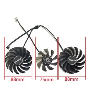 ใหม่พัดลม GPU 4PIN DC 12V 0.5A PVA080E12R เย็นสำหรับ iGame RTX <span class=keywords><strong>3060</strong></span> 3070 3080 <span class=keywords><strong>Ti</strong></span> 3090การ์ดกราฟิกส์พัดลมระบายความร้อน - Product Image 2