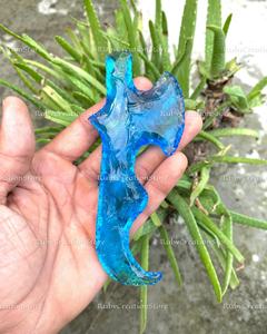 Couteau rituel en obsidienne de style hache en verre bleu taillé à la main de qualité supérieure, de 5 à 6,5 pouces, pour l'affichage spirituel, cadeau pour la maison - Product Image 5