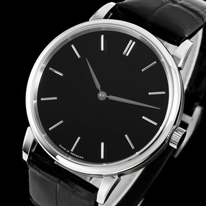 Reloj Mecánico para Hombre 2026 Elite Luminoso, Automático, Resistente al Agua, con Cristal de Zafiro, Caja Minimalista de Acero Inoxidable, Esfera Negra y Correa de Cuero Negra - Product Image 2