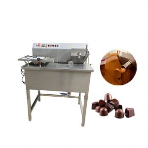 Donut Coating Line Vertical Small Cooling Tunnel Candy Mini Cover Enrober Chocolate Enrobing Machine - Product Image 1