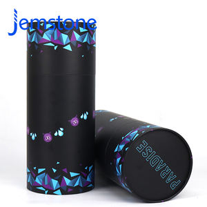 Custom Design Recyclable <b>Food</b> Herbal <b>Gel</b> Capsule Kraft Cardboard Cylinder Packaging Box Protein Powder Paper Tube Container - Product Image 3