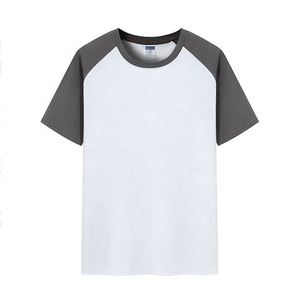 เสื้อยืดแขนสั้นผ้าฝ้ายแบบเย็บติดไหล่เสื้อคอกลมสไตล์วินเทจพิมพ์โลโก้ตามสั่ง - Product Image 6