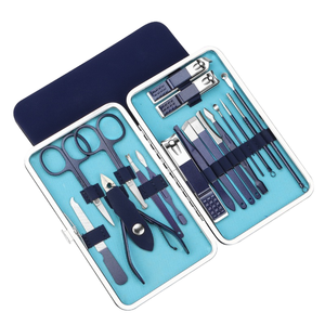 Luxurious Stainless Steel 18-Piece Full <b>Set</b> <b>Nail</b> Clippers with Pedicure Tools DIY Tool Case for Teen Use - Product Image 3