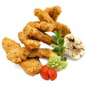 เนื้อไก่ทอดแช่แข็ง ฮาลาล แบบชิ้นกรอบเคลือบแป้ง น้ำหนัก 35-55 กรัม/ชิ้น บรรจุถุง 5 กก./ถุง สำหรับร้านอาหารฟาสต์ฟู้ด - Product Image 1