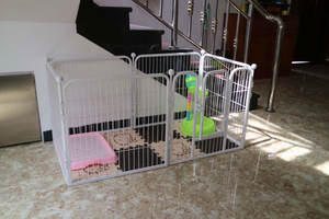 Parc <span class=keywords><strong>pour</strong></span> chiots à 4 panneaux avec <span class=keywords><strong>porte</strong></span> <span class=keywords><strong>pour</strong></span> grands chiens, garde les animaux de compagnie en sécurité, facile à assembler, pliable et facile à ranger. - Product Image 3