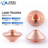 Buse de machine laser à fibre HXLASER 1,3 mm M11 D28, buse laser pour BOOSTER, pièces d'équipement laser compatibles, livraison rapide