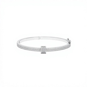 Brazalete de Tenis Clásico de Plata 925 de Lujo con Engaste de Canal, Joyería Plateada para Uso Diario de Mujer, Jaura Jewels - Product Image 1