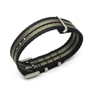Bracelets de montre une pièce de haute qualité, 1,4 MM, 20MM, 22MM, en tissu Nylon, <span class=keywords><strong>James</strong></span> <span class=keywords><strong>bond</strong></span>, ceinture de sécurité - Product Image 4