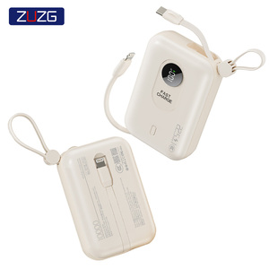 ZUZG พาวเวอร์แบงค์แบบพกพา ขนาดเล็ก รองรับการชาร์จเร็ว PD20W ความจุ 10000mAh พร้อมหน้าจอ LED สำหรับใช้งานกลางแจ้ง  รองรับการใช้งานกับโทรศัพท์มือถือ  รับทำโลโก้ตามสั่ง - Product Image 1