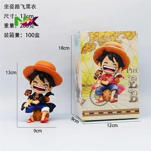 Figurine <span class=keywords><strong>One</strong></span> <span class=keywords><strong>Piece</strong></span> en position assise, version Q, Luffy <span class=keywords><strong>Zoro</strong></span> Sanzi, décoration de voiture - Product Image 5