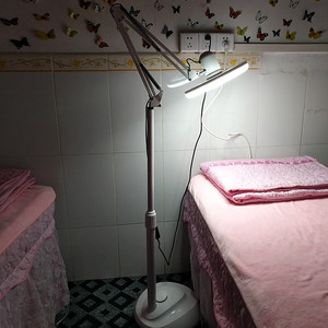 โคมไฟตั้งพื้น LED ขนาด 15-30 ซม. พร้อมสวิตช์ควบคุมพื้นที่ส่องสว่าง สำหรับสัก ทำเล็บ นวด อ่านหนังสือ และถ่ายทอดสด - Product Image 1