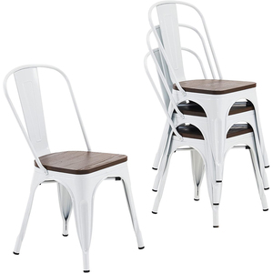 <span class=keywords><strong>Chaise</strong></span> en métal avec dossier, style industriel, pour l'extérieur et l'intérieur, meubles de maison - Product Image 2
