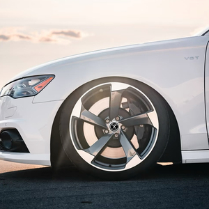 Jantes forgées en alliage d'aluminium brossé argenté à 5 branches 17 18 19 20 21 22 5x114.3/5x120/5x112/5x115 pour <span class=keywords><strong>Audi</strong></span> A4 S4 RS5 RS7 B9 B8 - Product Image 3