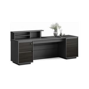 Mostrador de Recepción en Forma de L de Lujo para Edificio de Oficinas, Salón, Gimnasio, Barbería, Escritorio de Recepción - Product Image 3