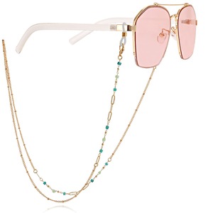 Cadena de Metal Colorida con Piedras Trituradas, Cadena para Sujetar Gafas, Collar de Moda para Mujer - Product Image 3