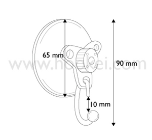 Strong <b>Adhesive</b> Suction Cup <b>Hooks</b> Removable Vacuum Hanger for Bathroom and Kitchen - Product Image 4