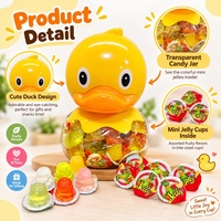 Fruit-flavour mini jellybekers, schattige eendjesverpakking, kant-en-klaar jelly snacks