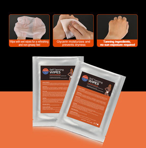 Lingettes de bronzage sans soleil d'été de marque privée pour le visage et le corps Lingettes autobronzantes naturelles Oem - Product Image 2