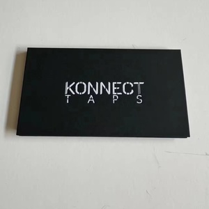 Sang trọng thẻ giấy từ vẻ đẹp bột bàn chải trắng logo và hộp đen tín dụng GIF kim loại bao bì thẻ kinh doanh - Product Image 2