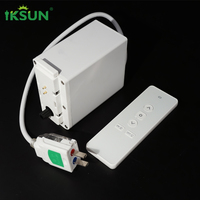 Fabricant IKSUN Produits pour la maison intelligente Moteur de rideau en aluminium motorisé et rail de rail de rideau électrique de plafond