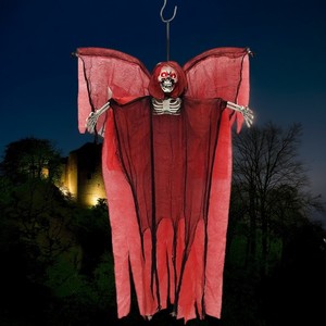 Electric Lifesize Sound Red Eyes Scary <strong>Witch</strong> Animated Creepy Skeleton <strong>Flying</strong> Zombie Halloween Decorations Outdoor Decor