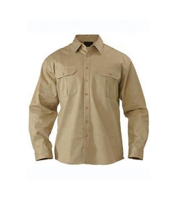 Chemise uniforme de travail pratique royale, vêtements de travail en vrac, Design Standard, demi boutons, prise à manches longues - Product Image 2