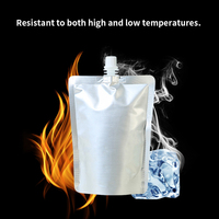 Aluminiumfolie PET composiet stand-up pouch met tuit, 50ml, food grade, voor dranken, met handvat
