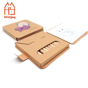 Kit da Colorare in Carta Kraft con Logo Personalizzato, Mini Matite Colorate Portatili e Libro di Attività per Bambini e Regali Promozionali - Product Image 4