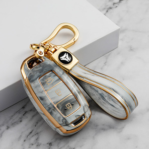 Funda de TPU suave de primera calidad para llave de coche, carcasa para <span class=keywords><strong>Hyundai</strong></span> IX25 IX35 MISTRA Elantra Tucson Sonata VERNA LAFESTA, llavero, bolsa - Product Image 2