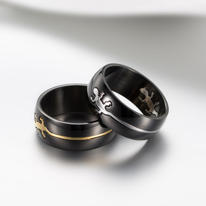 Anillo de lagarto de plata personalizado de acero inoxidable, <span class=keywords><strong>Gecko</strong></span> de oro negro para mujeres y hombres - Product Image 2