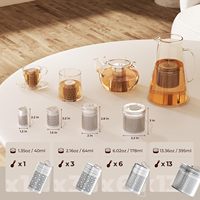 Infuseur à thé en forme de sachet en acier inoxydable 304 à mailles fines, accessoires de thé, filtre à café, pour thé en vrac de cuisine