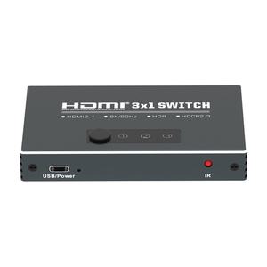 फ़ैक्टरी-अनुमोदित 8k hdmi <span class=keywords><strong>3x1</strong></span> स्विच 4k <span class=keywords><strong>HD</strong></span> धातु hdm3 1 स्विच में 4K <span class=keywords><strong>hd</strong></span> धातु hdm3 - Product Image 3