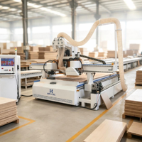 Centre d'usinage CNC pour le bois 3 axes 1220 avec changeur d'outils automatique pour la fabrication de tables et de chaises