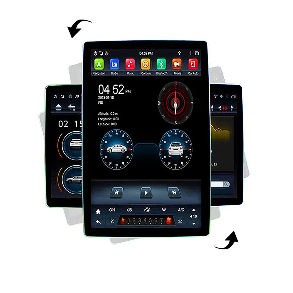 Ookok 7-дюймовый сенсорный экран 2-дюймовый Android 12 с коаксиальным аудиовыпуском в автомобильный DVD-плеер