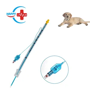 Cathéter d'insémination de kit de cathéter d'Ai jetable vétérinaire HC-R082 pour le cathéter canin de sperme de chien